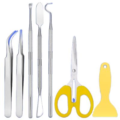 China Basic craft work weeding tools for vinyl: cricut tools basic set tool kits including scissors, tweezers, weeders, scraper, spatula for weed for sale