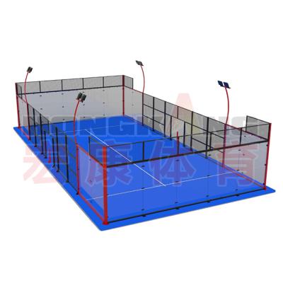 China One Stage Service Customized Multifunctional Sports Court Soccer Court Basketball Field Steel Tennis Court For Sale for sale