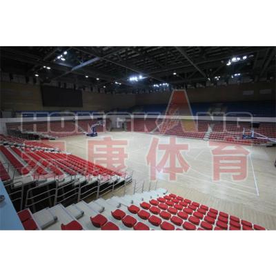 China PLASTIC FIBA ​​Approved Indoor Stadium Telescopic Bleacher, Stadium Chair, Seating System, Soccer Seats for sale