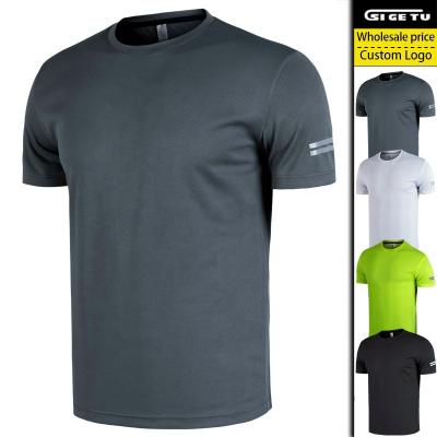 China QUICK DRY Outdoor Fitness Sport Shorts Sleeve Shirt Men's Recreational Wear T-Shirt for sale