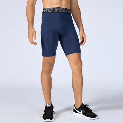 China Performance Antibacterial Active Compression Sports Mens Baselayer Cool Shorts Running Tight With Pocket for sale