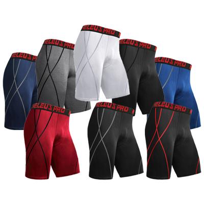 China Anti-wrinkle sports shorts men's summer quick-drying elastic fitness basketball base running tight training pants for sale