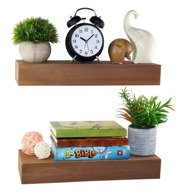 China Sustainable Factory Outlet Office Available Stand Wooden Floating Wall Mount Desk Storage Rack for sale