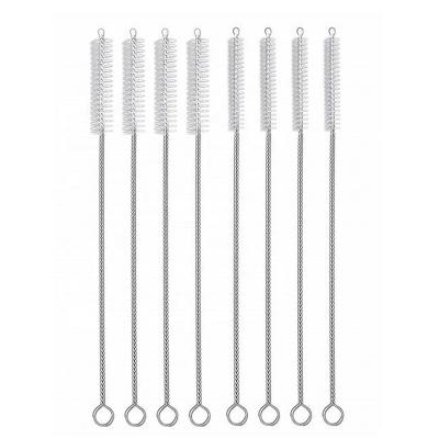 China Stainless Steel Straw Cleaning Brush Metal Drinkable Reusable Viable for sale