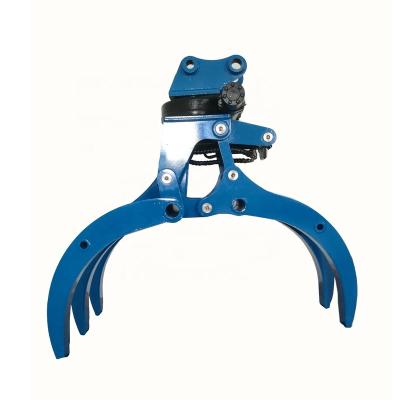 China Mini Excavator Hydraulic Rotating Boom Hay Scrap Metal Grapple Crawler Excavator for sale