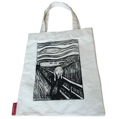 China Handled Cotton Tote Wholesale Eco - Friendly Promotional Shopping Canvas Bag Custom Logo for sale