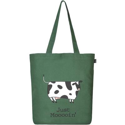 China High Quality Custom Logo Handled Recycled Fabric Canvas Tote Bag Shopping Cotton for sale