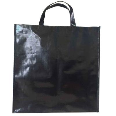 China Custom Handled Selling Eco Friendly Recycled Plastic Laminated PP Woven Shopping Bags for sale