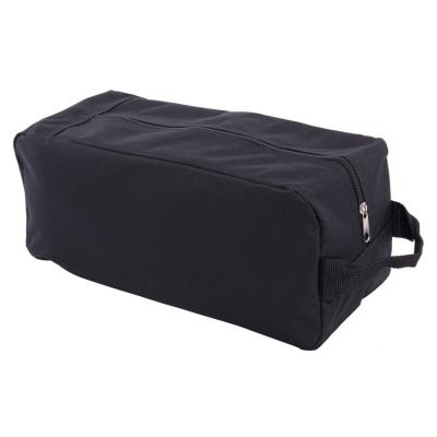 China Custom Handled 600D Polyester Shoe Zipper Bag Travel Shoe Bag for sale