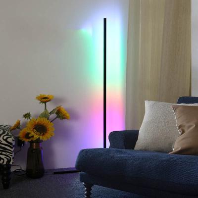 China Postmodern Modern Decorative Living Room Bedroom LED Floor Lamp Smart Corner Standing Lights for sale