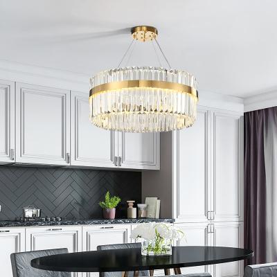 China Modern Design Luxury Lamp Chandelier Rings Crystal Light Lamp And Pendant Lights For Modern Home for sale