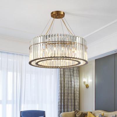 China Modern Luxury Crystal LED Chandelier Rings Chandeliers Light Lamp and Pendant Lights for Home Lighting for sale