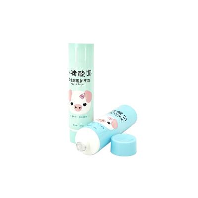 China Custom logo cosmetic refillable PE sunscreen bb cream facial detergent empty packaging cosmetic plastic tube with caps for sale