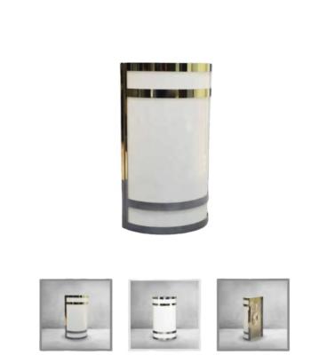 China Modern app control superlighting-xm minimalist lighting handrubbed brass rectangular hotel room wall sconce for sale