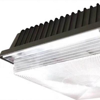 China ETL/cETL DLC 100w led gas station canopy lights, industrial led canopy with 5 years warranty canopy light covers 315*315*110 for sale