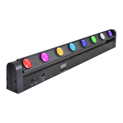 China DMX Stage Lights 8 Large Beam 10W 4in1 LED Eyes 8 Beam Strip Bar Light Laser KTV Bar Performance for sale