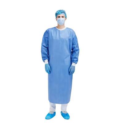 China Non-woven OEM SMS SMMS Non-Woven Waterproof Protective  Surgical Gown for sale