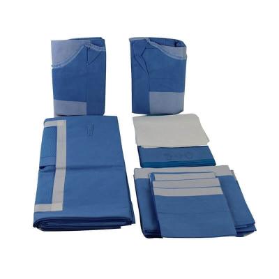 China Surgery Medical Customized Sterile Laparotomy Surgical Pack Non Woven Laparotomy Pack for sale