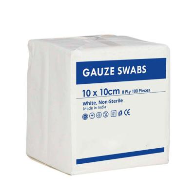 China Medical care Sterile medical gauze swab 100% pure cotton non sterile gauze swab for sale