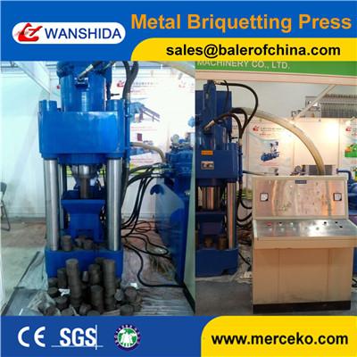 China China Scrap Metal Briquetting Presses to press Cast iron sawdust and copper sawdust chips for sale