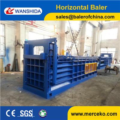 China Y82-100 horizontal 100ton waste cardboard baler paper press machine with baler size 1100X1200X1500mm for sale