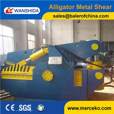 China Strong power 400tons heavy duty Alligator Shear machine with high cutting efficiency from manufacturer for sale