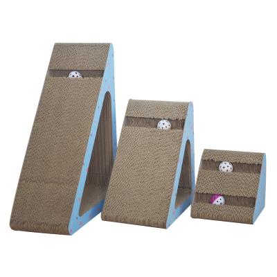 China Factory Wholesale Viable Toy Square Cat Scratch Board Wear-Resistant Scratcher Directly for sale