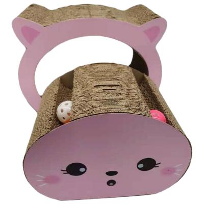 China Viable Cute Shape Hot Selling Products Carton Scratching Home Scratching Cat Scraper Cat Toy for sale