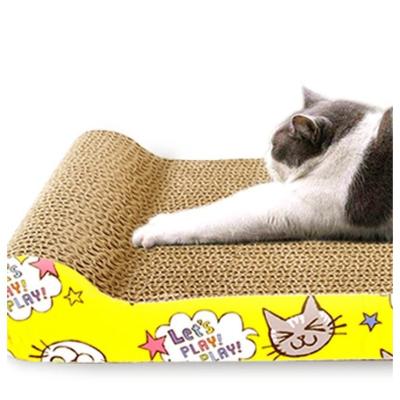 China Sustainable High End New Listing Modern Cardboard Wave Scratching Pet Cat Scratch Board Toys for sale