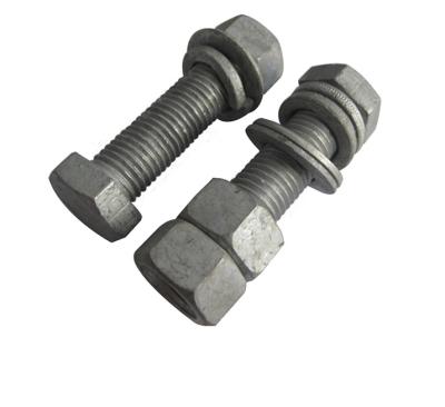 China Hot Galvanized Construction Fastening Anchor Bolts With Full Specifications , Steel Structure Included Cylindrical Bolts for sale