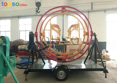 China Electric Funfair Human Gyroscope Ride  4 Person 3.2×3.6×1.8 M Equipment Covering for sale