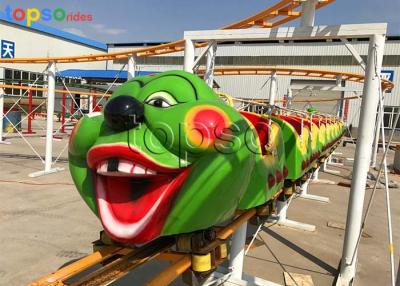 China Caterpillar Theme Park Little Kid Roller Coaster Steel And Fiberglass Materials for sale