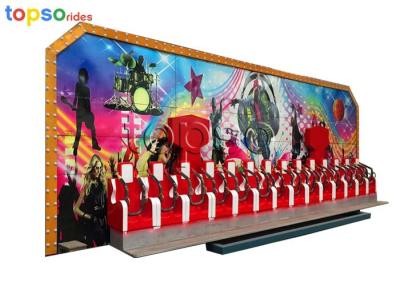 China FRP Steel Amusement Park Rides / 20KW Crazy Wave Ride Adjustable Speed for sale