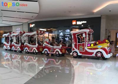 China 20 Seat Luxury Indoor Electric Train For Shopping Malls Mechanical Steering for sale