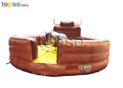 China Indoor Family Amusement Rides  Inflatable Bull Riding Adjustable Speed for sale