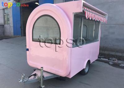 China De populaire Mobiele van de Cateringseenheden van de Voedselaanhangwagen Veilige Mobiele Dubbele Slepende Ketens Te koop