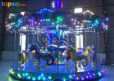 China Rotary Ocean Merry Go Round Rides 16 Seat Fairground Carousel Horse for sale