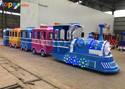 China Kids Attraction Colorful Trackless Train Ride Theme Park Electric Train for sale