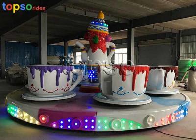 China Indoor Rotary Coffee Cup Ride Steel  Teacup Amusement Ride 24p 4 R/Min for sale