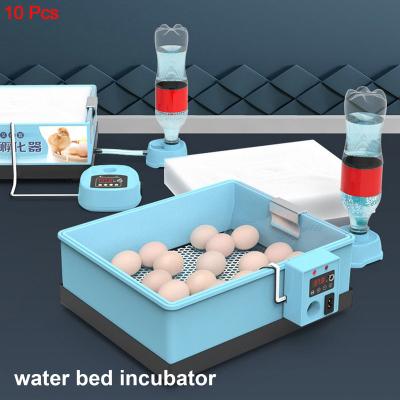 China Farms IIncubator for Manual Flip Turning Brooder Chicken Quail 98%Hatching Rate Dual Power Supply Mini Egg Incubator 10PCS for sale