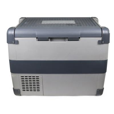 China PP Car Fridge 60l 12v 24v Portable Freezer Drink Fridge Outdoor Camping Cooler Box for sale