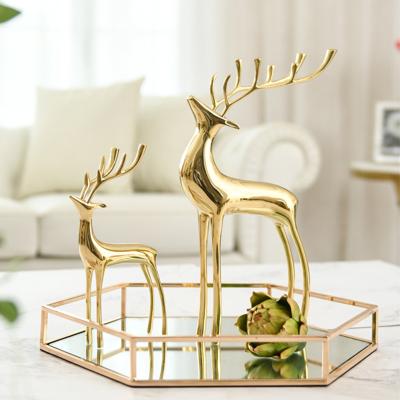 China Luxury Creative Interior Home Decorations Christmas Wedding Gift Cabinet Wine Cabinet Home Decorations Pure Copper Material New for sale