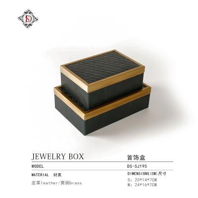 China New Chinese modern creative red cortex jewelry box decoration utensils hotel bedroom dressing table opens decoration for sale