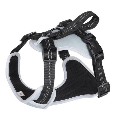 China 2022 Amazon Hot Selling Reflective Dog Harness Vest Mesh Breathable Harness Custom Design Adjustable for sale