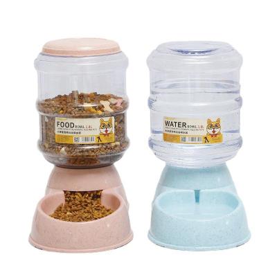 China Factory Wholesale Non-automatic Convenient Pet Food Dispenser Automatic Pet Feeder Water Dog Dish for sale