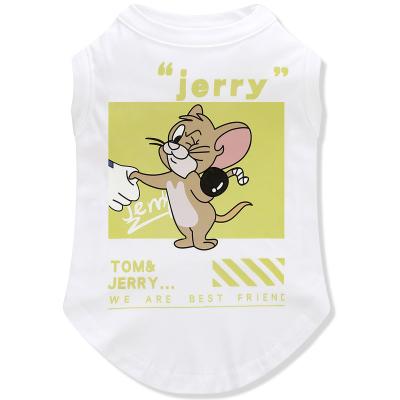 China Good Quality Fashion Summer Cute Stocked Pet Vest Dog Clothes Cute Cartoon Dog Vest Pet Clothes for sale