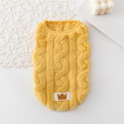 China Stocked Top Rank Custom Made Pet Sweater Cat Sweater Dog Clothes Vest For All Season for sale