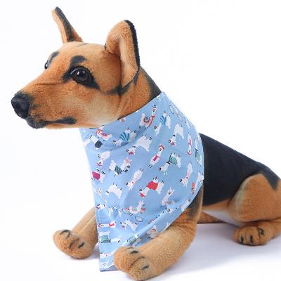 China High Quality Custom Pet Wear Pet Cotton Triangle Square Triangle Stocked 100% Apparel & Accessories Printed Customized Dog Bandana for sale