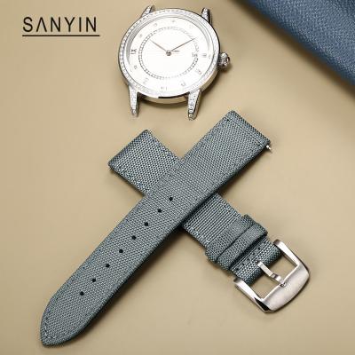 China High Quality Custom Made 20mm Nylon Braided Fabric Man Strap Watch Bands Accessories Wholesale Fashion Designer Reloj for sale