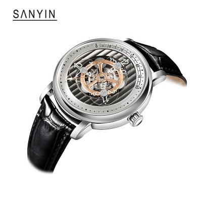 China Power Reserve 2022 Luxury Three Dials Occasions Waterproof Business Japan Automatic Mechanical Movement Watch Men for sale